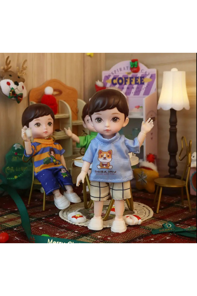 La Petite Boheme Minyatür Evlerle Uyumku Oyuncak Bebek (16cm boy)