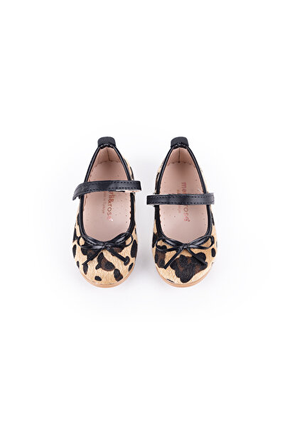 Merli&Rose Girl's Bow Ballerina Ballet Leopard 617-P-20