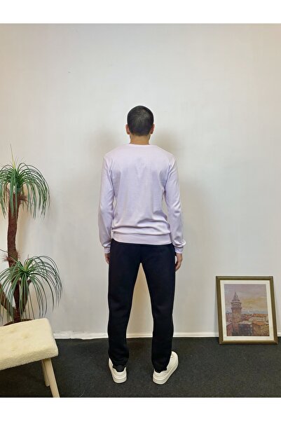 Superlife Ανδρικό φούτερ Superlife με λεπτή εφαρμογή με λαιμόκοψη SPR 20K17