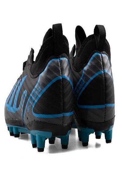 iskarpino Black Sax Lace-Up Men's Football Boots with Socks