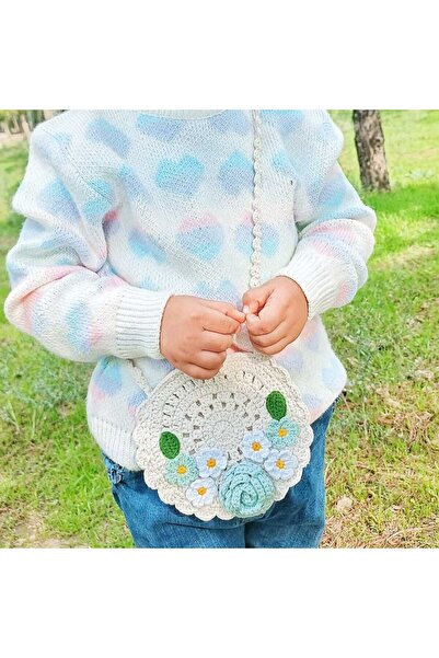 Masal Gurumi Knitted Floral Girl's Bag