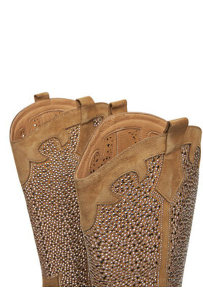 Alma en Pena Γυναικείες καουμπόικες μπότες καφέ ALMA EN PENA-V250120 SAND