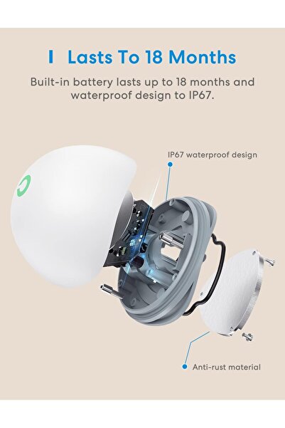 MEROSS Smart Water Detector Water Sensor with Hub Wireless Flood Detector IP67, up to 60 dB Audio Al