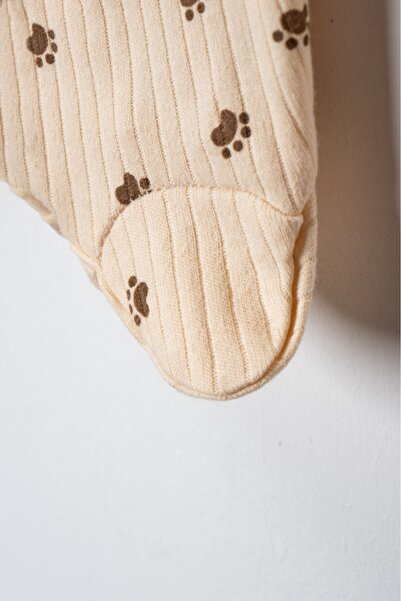 DEFNE LİNA BABY Baby Patterned Seasonal Cotton Newborn 3-6-9 Months 3-Piece Clothing Jumpsuit Set Sleeping Bag