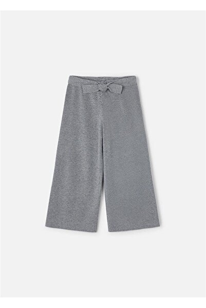 MAYORAL Girl's Wide Leg Knitted Pants Gray 4579