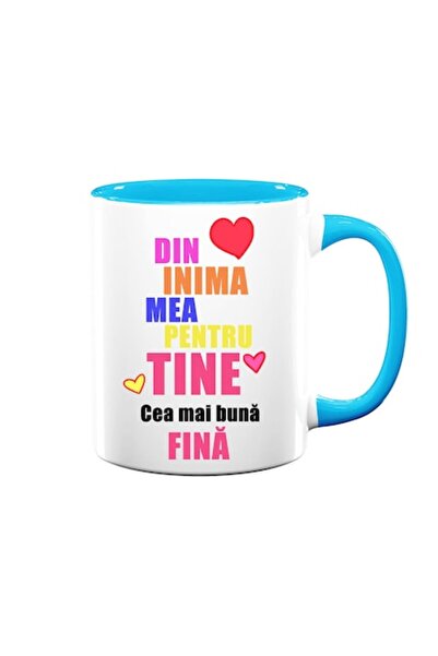 OEM Cană personalizată pentru fină cu mesaj, multicoloră, Betaprint, albă cu ...