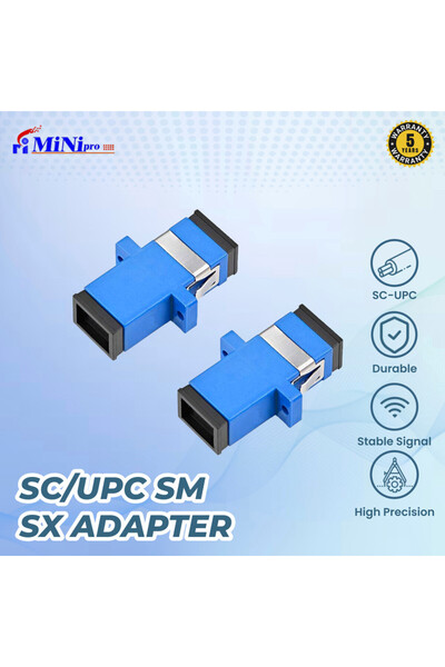 Mini pro Fiber Optic SC/UPC Single-Mode Simplex Adapter | ≤0.1 dB Insertion Loss, -40 to +85 °C, 500-Cycle