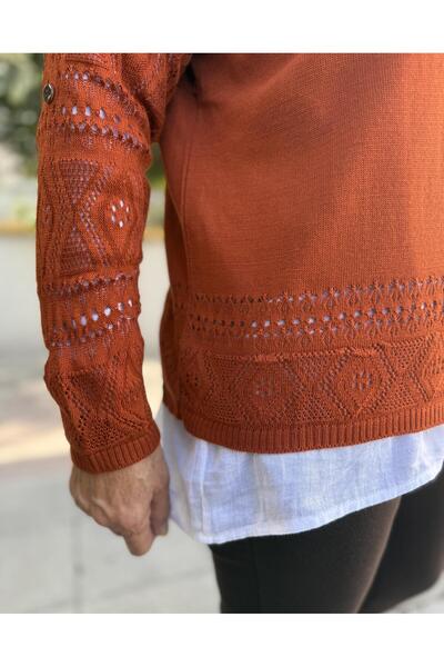 DenizEge Комплект от блуза и пуловер Cinnamon