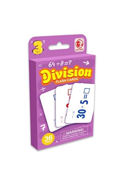 Toy Toy Toy Fișe educaționale „Fișe de împărțire” – 36 de fișe pentru jocuri educaționale pentru copii, matematică,