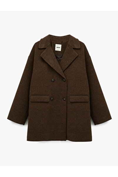 Koton Brown Women's Coat 6Wak00119Ew