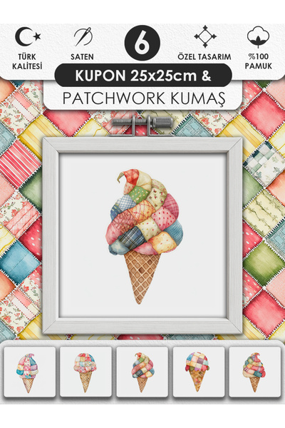 FabricMarket Patchwork Set tkanina – 100% pamuk D Sa deznom kupona za tkanine...
