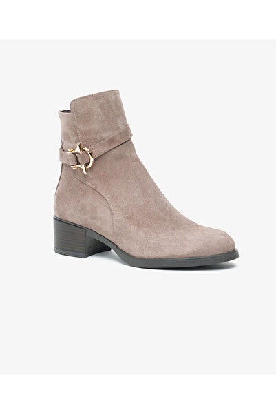 Greyder Mink Suede Genuine Leather Thick Heel Stylish Daily 59301 Women's Boots