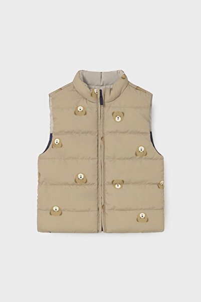 MAYORAL Boy's 1-4 Years Old Double-Sided Inflatable Vest Beige