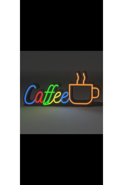 KAMER LED IŞIKLI CAFE COFFOE TABELA