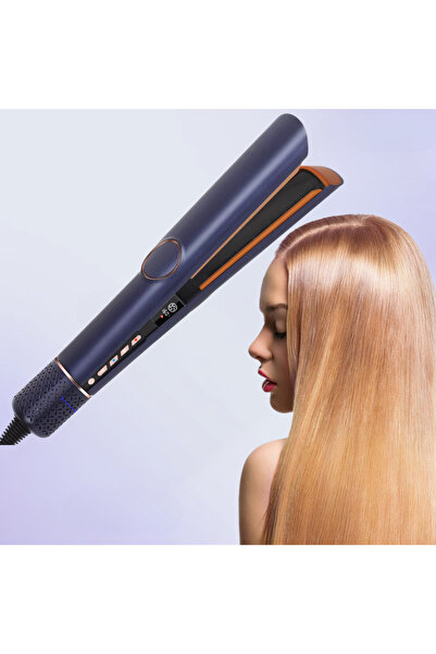 TSItech Placa de indreptat parul cu aer cald si uscator, 2 in 1, Putere 1300W, ioni negativi