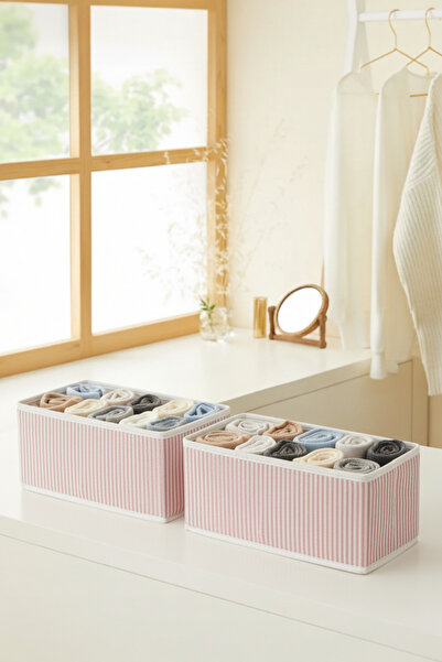 PH Prendi Home 2'li Çok Amaçlı Dolap İçi Çekmece Düzenleyici Kutu Pudra Çizgi...