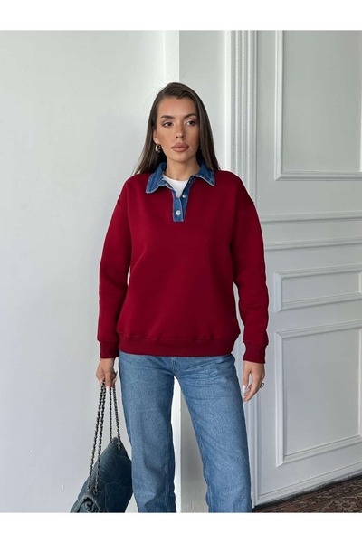 mydukkan.co Hanorac din denim cu guler