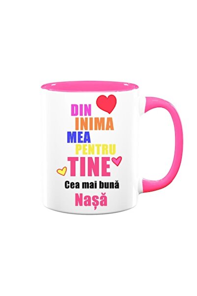 OEM Cană personalizată pentru nașă cu mesajul: „Din inima mea pentru tine, ce...