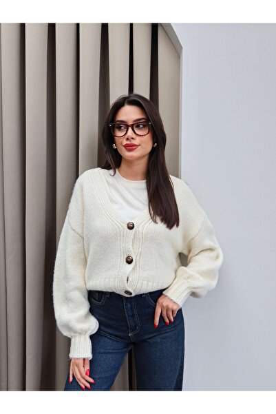 ESRAHELVACI V-Neck Buttoned Cardigan