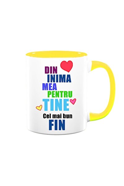 OEM Cană personalizată pentru fin cu mesajul: „Din inimă pentru tine, cel mai...
