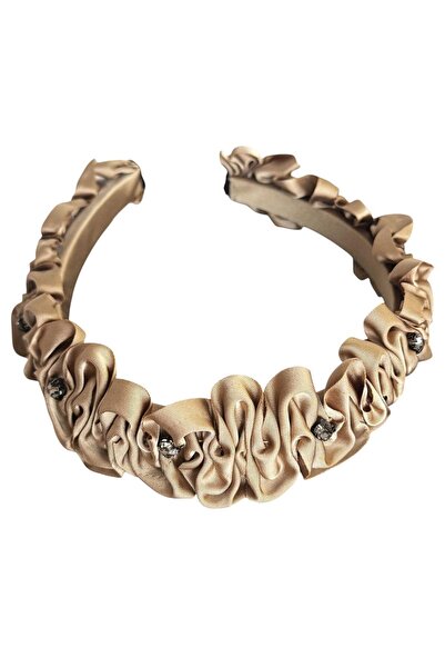 TAKIŞTIR Beige Color Stone Detailed Crown