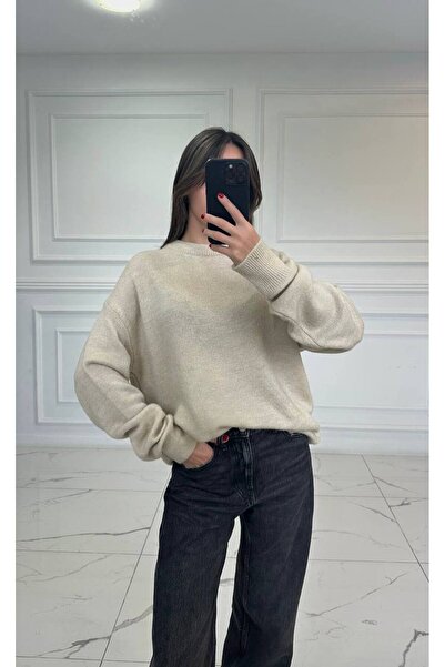 NK High Neck Basic Beige Sweater