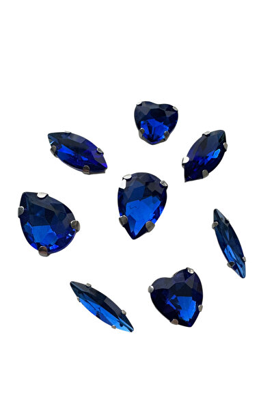 kalben accessories حجر كريستالي ذو ظهر مسطح ومخالب