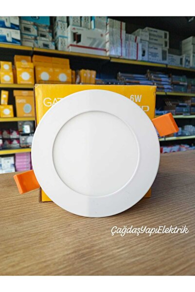 GenelTedarik GATE 6W LED SLIM PANEL 3000K GÜN IŞIĞI