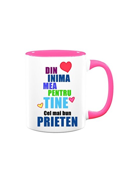 OEM Cană personalizată pentru prieteni cu mesajul „Din inima mea pentru tine,...