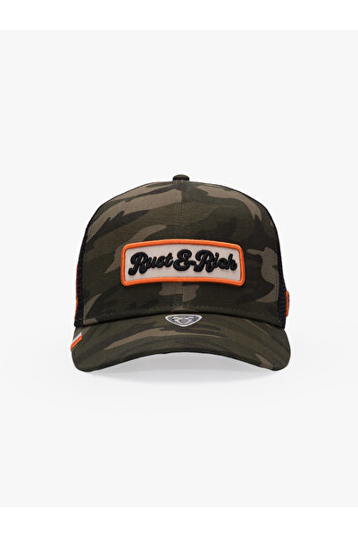 RustandRich Women Men Khaki Baseball Cap Curved Visor Urban Collection Camouflage