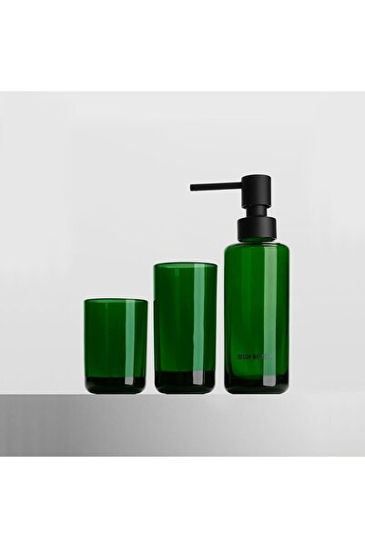 Decor Walther موزع صابون سائل منبثق + (2 قطعة) حامل فرشاة أسنان، يوضع على سطح...