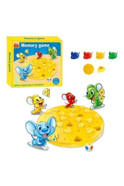 Toy Toy Toy Joc de memorie cu șoareci și brânză pentru 1-4 jucători