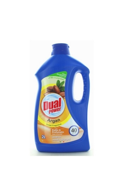 Dual Power Italian liquid laundry detergent Perle d'Argan 40 uses
