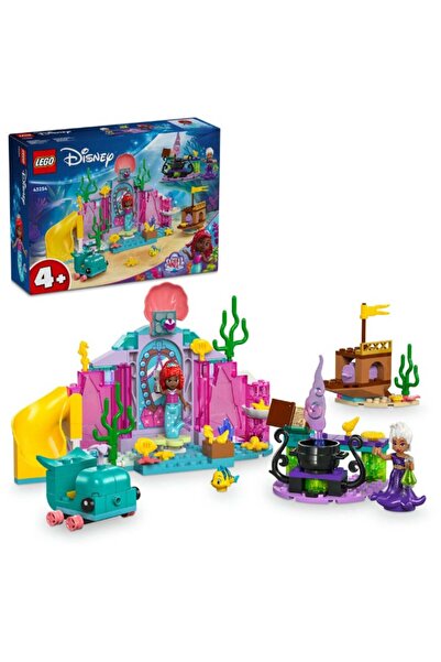 LEGO Disney Princess Ariel’s Crystal Cavern Buildable Toy Playset For Kids, Mermaid Mini-Doll Figu