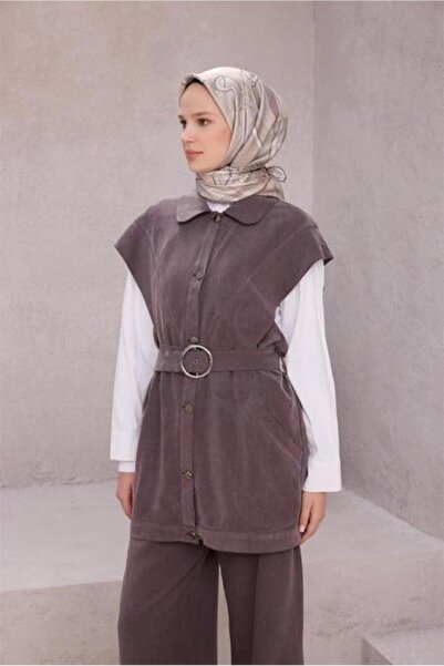 Belli Tivil Pure Silk Scarf 4206 - 08 Ανοιχτό γκρι καρό σχέδιο