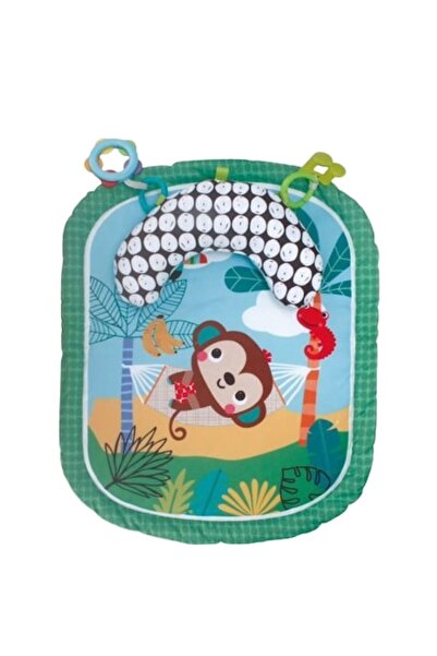 Toy Toy Toy Covoras de dezvoltare pentru copii cu pernuta Maimuta Verde