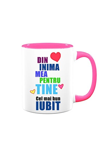 OEM Cană personalizată pentru iubit cu mesajul: „Din inima mea pentru tine, c...