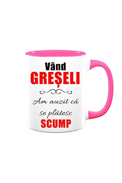 OEM Cană personalizată cu mesajul: „Greșeli de vânzare, am auzit că sunt scum...