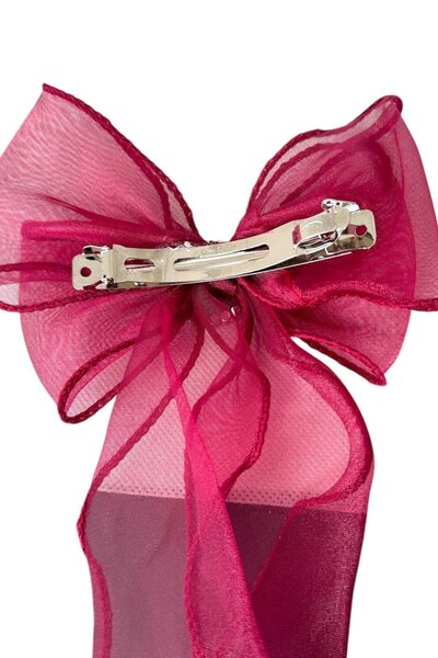 TAKIŞTIR Burgundy Color Stone Detailed Ribbon Figured Vending Machine Buckle