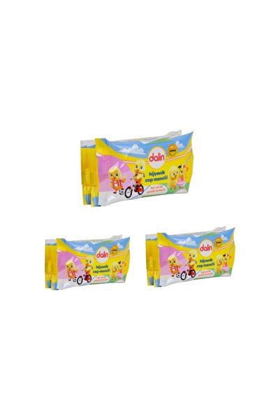 Dalin Cep Mendil Hijyenik 15 x 3 Lu Paket Toplam 9 Adet 15 Li