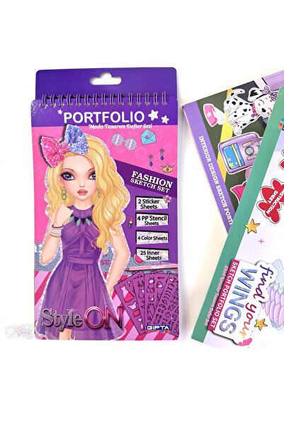 Gıpta Style on Portfolio Sketch Set Fashion Design Notebook Set K9015