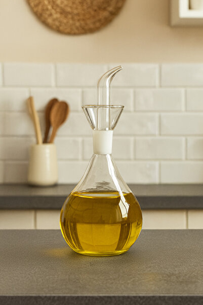 Kitchen Life Glass Carafe Oil Bottle Vinegar Bottle 1000 ml - Jug Presentation Bottle