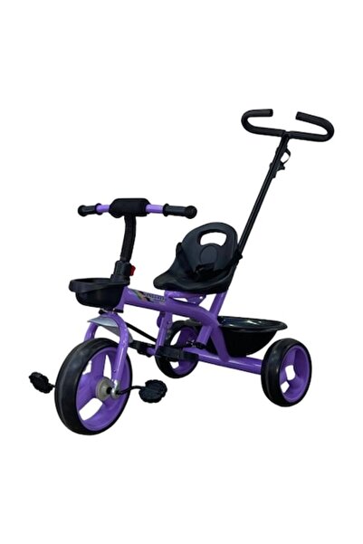 Toy Toy Toy Tricicletă pentru copii cu coș și suport pentru bagaje, mâner pen...