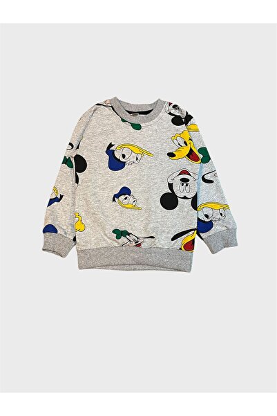 tusem butik homewear Set de pijamale sezoniere cu mâneci lungi, din bumbac, gri, cu model de rațe drăguțe