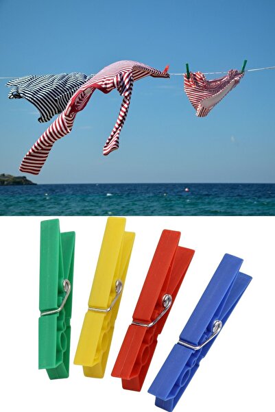 hırdawhat Mega Çamaşır Seti 72 Güçlü Mandal + 20 Metre Dayanıklı İp