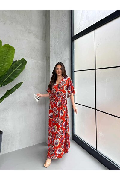 KOKOSH 1031 Zambak Kravuze Volanlı Elbise