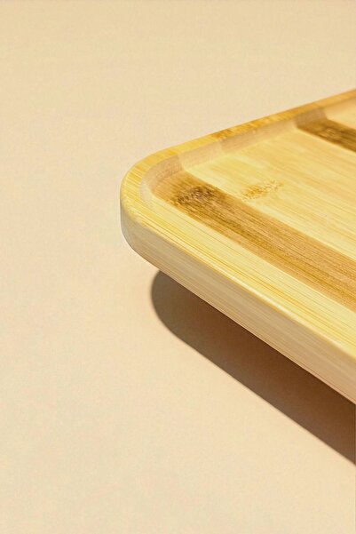 Kitchen Way Standing Bamboo Presentation Tray Square Tray Kw-923