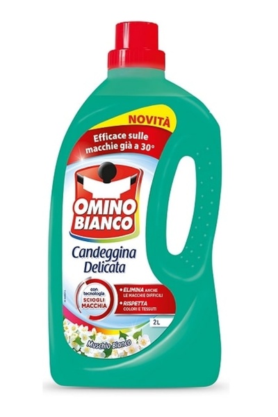 Omino Bianco Candeggina Muschio Bianco Delicata 2L