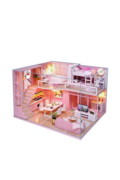 Toy Toy Toy Casă de păpuși Toy-Toys, miniatură, cu lumină, 17x12x13cm, pentru...