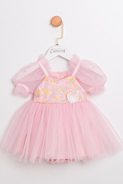 Cumino Marie Kız Tulum - Pembe